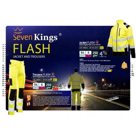 BLUZA OSTRZEGAWCZA SEVEN KINGS FLASH ŻÓŁTA SKF004 POLSTAR