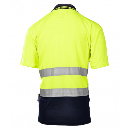 KOSZULKA POLO OSTRZEGAWCZA BRIXTON FLASH KOSZULKA ŻÓŁTA
