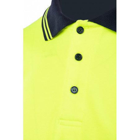 KOSZULKA POLO OSTRZEGAWCZA BRIXTON FLASH KOSZULKA ŻÓŁTA