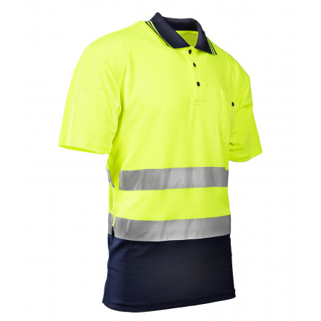 KOSZULKA POLO OSTRZEGAWCZA BRIXTON FLASH KOSZULKA ŻÓŁTA