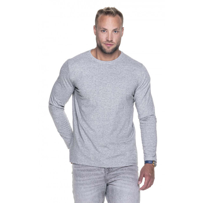 KOSZULKA T-SHIRT Z DŁUGIM RĘKAWEM VOYAGE SZARY 34 PROMOSTARS