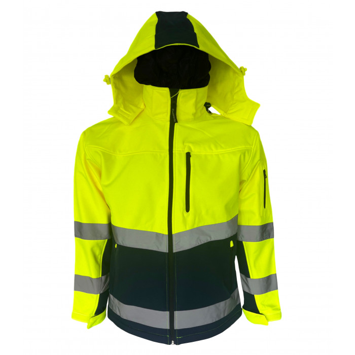 KURTKA SOFTSHELL SNOW HAWK ŻÓŁTY SILBET/CONSORTE
